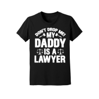 Product Don't Drop Me! My Daddy Is A Lawyer Baby Youth Jersey Tee