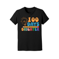 Product 100 Days Brighter Funny School Youth Jersey Tee