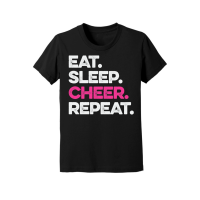 Product Eat Sleep Cheer Repeat Youth Jersey Tee