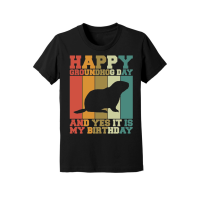Product Happy Groundhog Day Birthday on 2nd February Retro Vintage T Shirt Youth Jersey Tee