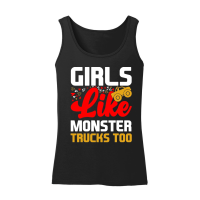 Product Girls Like Monster Trucks Too Women’s Tank Top