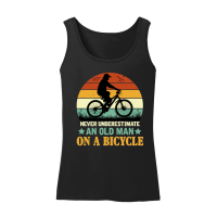 Product Never Underestimate An Old Man On A Bicycle Women’s Tank Top