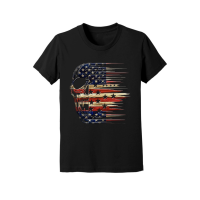 Product Skull flag american Youth Jersey Tee