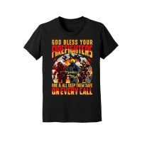 Product God bless your Firefighters one and all keep them safe on every call Youth Jersey Tee