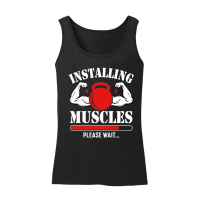 Product Installing Muscles Please Wait 2 Women’s Tank Top