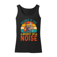 Product Silence is the Worst of Noise Music Women’s Tank Top