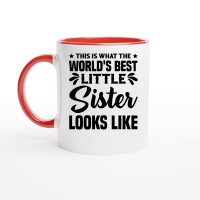 Product World's Best Little Sister Looks Like Ceramic Mug with Color Inside