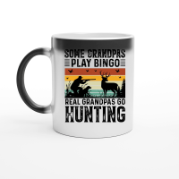 Product Some Grandpas Play Bingo Real Grandpas Go Hunting Magic Ceramic Mug