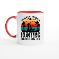 Product Father And Daughter Hunting Buddies For Life Ceramic Mug with Color Inside