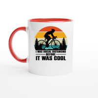 Product I Was Social Distancing Before It Was Cool Ceramic Mug with Color Inside