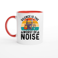 Product Silence is the Worst of Noise Music Ceramic Mug with Color Inside