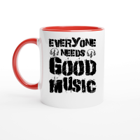 Product Everyone Needs Good Music Ceramic Mug with Color Inside