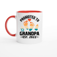 Product Promoted to Grandpa Ceramic Mug with Color Inside