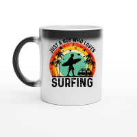 Product Just a Boy Who Loves Surfing Magic Ceramic Mug