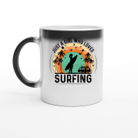 Product Just a Girl Who Loves Surfing Magic Ceramic Mug