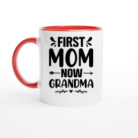 Product First Mom Now Grandma Ceramic Mug with Color Inside