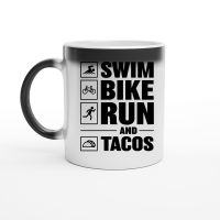 Product Swim Bike Run & Tacos Magic Ceramic Mug