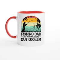 Product Fishing Dad Like A Regular Dad But Cooler Ceramic Mug with Color Inside