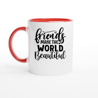 Product Friends Make the World Beautiful 2 01 Ceramic Mug with Color Inside