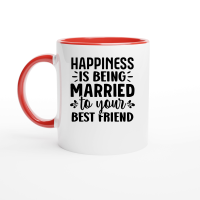 Product Happiness is Being Married to Your Best Friend 2 01 Ceramic Mug with Color Inside