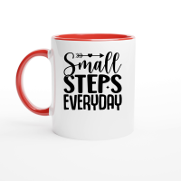 Product Small Steps Everyday 01 Ceramic Mug with Color Inside