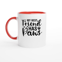 Product My Best Friend Has Paws 01 Ceramic Mug with Color Inside