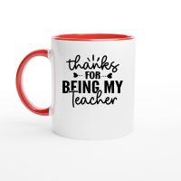 Product Thanks for Being My Teacher 01 Ceramic Mug with Color Inside