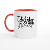 Product Educator of Mini Humans 01 Ceramic Mug with Color Inside