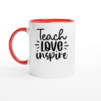 Product Teach Love Inspire 01 Ceramic Mug with Color Inside