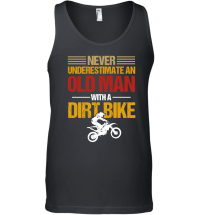 Product Never Underestimate an Old Man with a Dirt Bike Unisex Tank Top