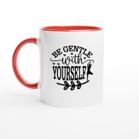 Product Be Gentle With Yourself 01 Ceramic Mug with Color Inside