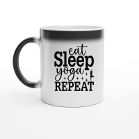 Product Eat Sleep Yoga Repeat 01 Magic Ceramic Mug