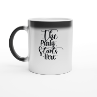 Product The Party Starts Here SVG Design 01 Magic Ceramic Mug