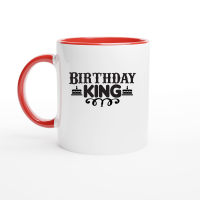 Product Birthday King SVG Design 01 Ceramic Mug with Color Inside