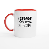 Product Forever Young At Heart SVG Design 01 Ceramic Mug with Color Inside