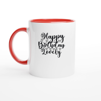 Product Happy Birthday Lovely SVG Design 01 Ceramic Mug with Color Inside