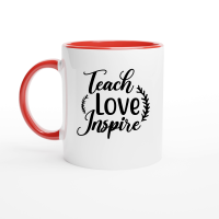 Product Teach Love Inspire 01 Ceramic Mug with Color Inside
