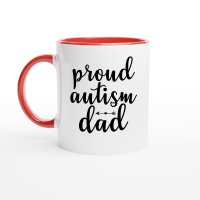Product proud autism dad 01 Ceramic Mug with Color Inside