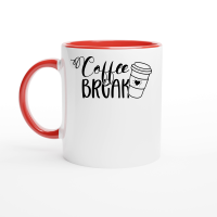 Product Coffee break Ceramic Mug with Color Inside