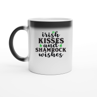 Product Irish Kisses and Shamrock Wishes SVG Cut File 01 Magic Ceramic Mug