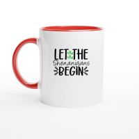 Product Let the Shenanigans Begin SVG Design 01 Ceramic Mug with Color Inside