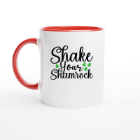Product Shake Your Shamrock SVG Cut File 01 Ceramic Mug with Color Inside