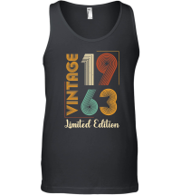 Product Vintage 1963 Limited Edition 60th Birthday Unisex Tank Top