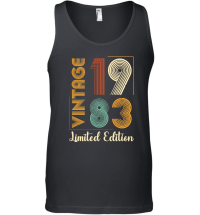 Product Vintage 1983 Limited Edition Birthday Unisex Tank Top