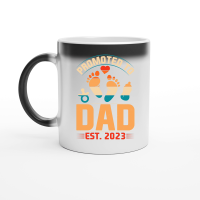 Product Promoted to Dad Est 2023 Magic Ceramic Mug