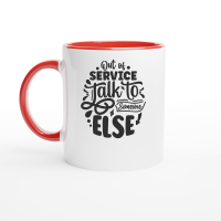 Product Out of service talk to someone else 01 Ceramic Mug with Color Inside
