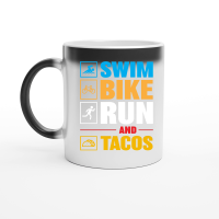 Product Swim Bike Run & Tacos Magic Ceramic Mug