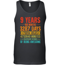 Product 9 Years 108 Months Of Being Awesome Birthday Unisex Tank Top