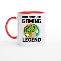 Product Son Brother Gaming Legend Ceramic Mug with Color Inside