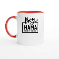 Product Boy Mama from Son Upto Son Down mother day Ceramic Mug with Color Inside